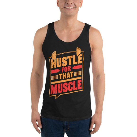 Men's Hustle for that Muscle Tank Top - Picture 5 of 7